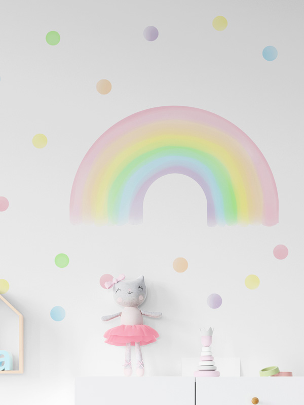 Rainbow Stickers Vinyl Wall Art Decal 105 étoiles-Order 2 obtenez 3RD gratuit