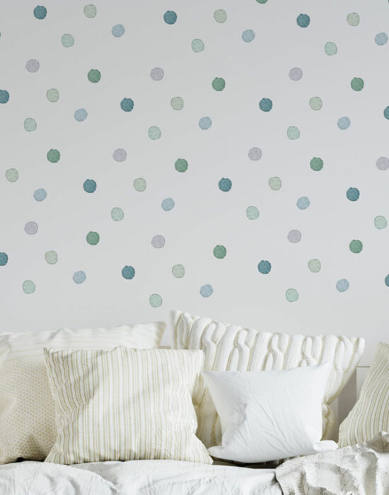 product image. calm color mini polka dot decals